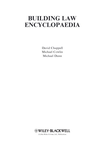 Building law encyclopaedia