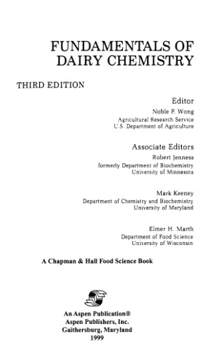 Fundamentals of Dairy Chemistry