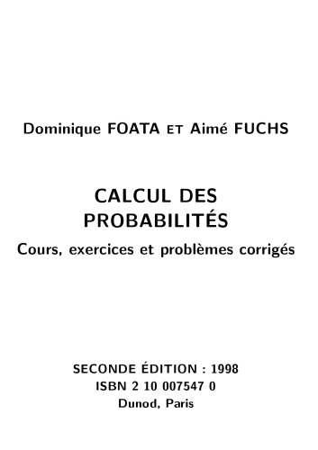 Calcul des probabilités