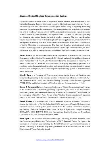 Advanced optical wireless communication systems