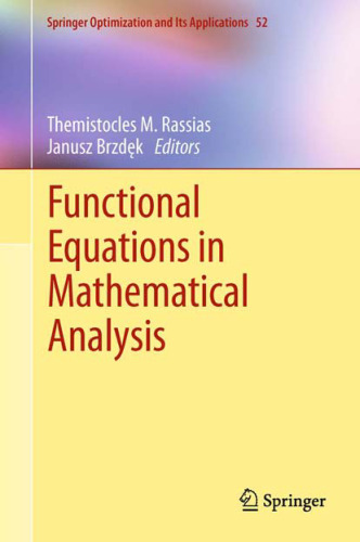 Functional equations in mathematical analysis