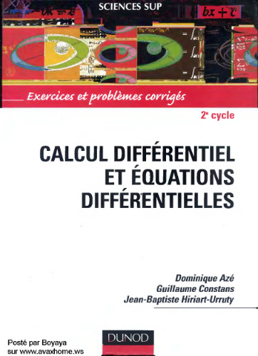 Calcul différentiel et équations différentielles: exercices et problèmes corrigés