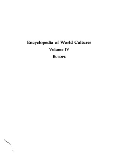 Encyclopedia of World Cultures, europe