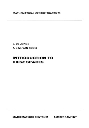 Introduction to Riesz spaces