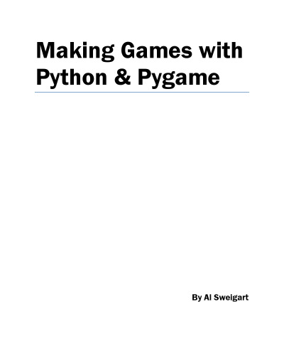 Making Games with Python & Pygame