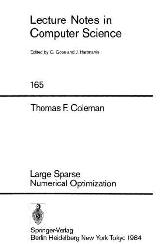 Large Sparse Numerical Optimization