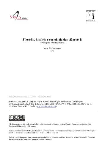 Filosofia, história e sociologia das ciências. 1, Abordagens contemporâneas