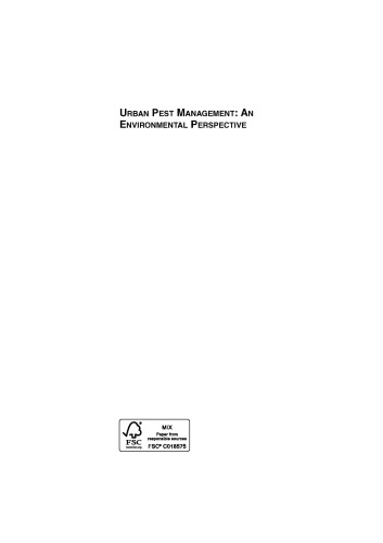 Urban pest management : an environmental perspective