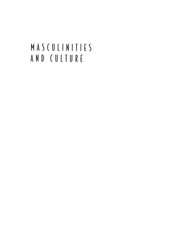 Masculinities and culture