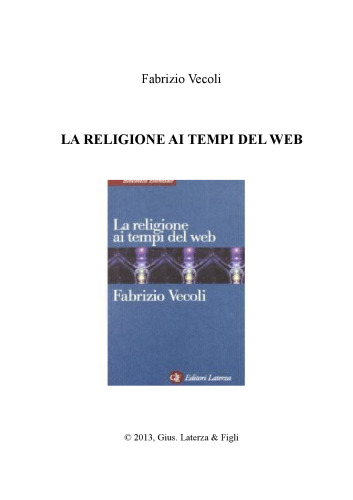 La religione ai tempi del web