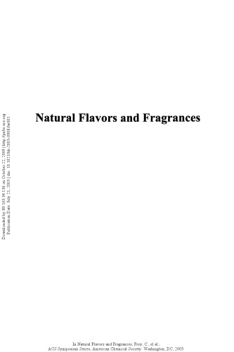 Natural Flavors and Fragrances. Chemistry, Analysis, and Production