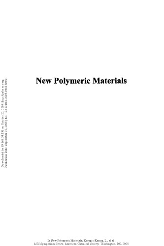 New Polymeric Materials