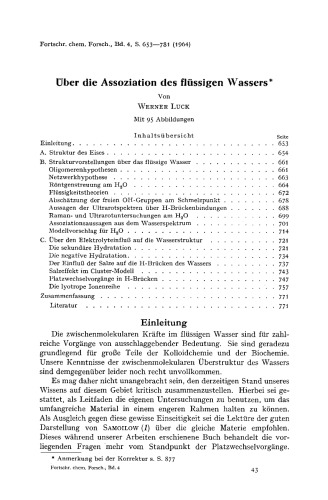 Fortschritte der Chemischen Forschung