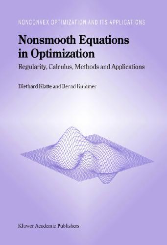 Nonsmooth equations in optimization