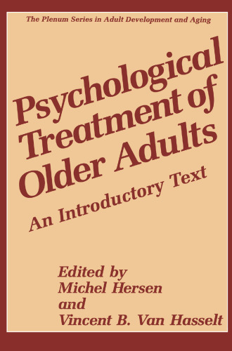 Psychological Treatment of Older Adults: An Introductory Text