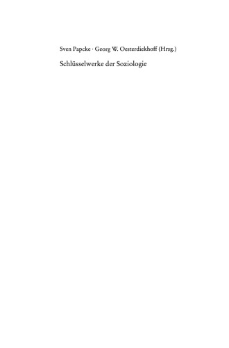 Schlüsselwerke der Soziologie