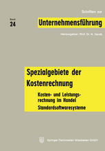 Spezialgebiete der Kostenrechnung: Kosten- und Leistungsrechnung im Handel Standardsoftwaresysteme