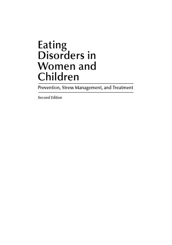 Eating disorders in women and children : prevention, stress management, and treatment