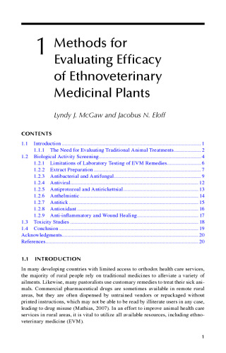 Ethnoveterinary botanical medicine : herbal medicines for animal health