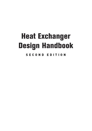 Heat Exchanger Design Handbook