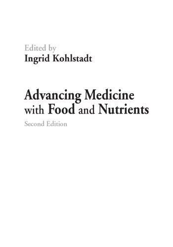 Advancing medicine with food and nutrients