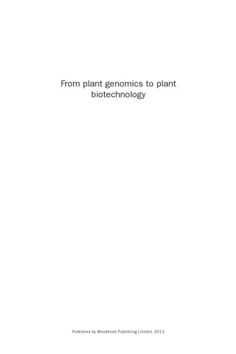 From plant genomics to plant biotechnology