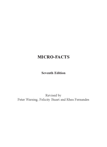 Micro-facts: The Working Companion for Food Microbiologists