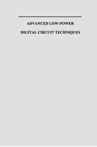 Advanced Low-Power Digital Circuit Techniques