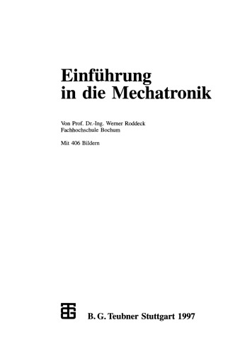 Einführung in die Mechatronik