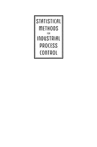 Statistical Methods for Industrial Process Control