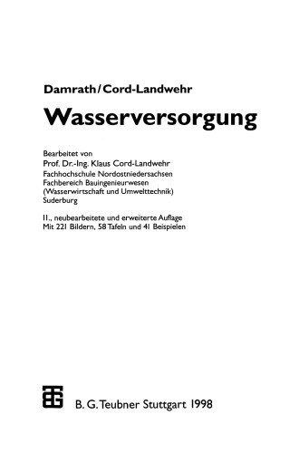 Wasserversorgung