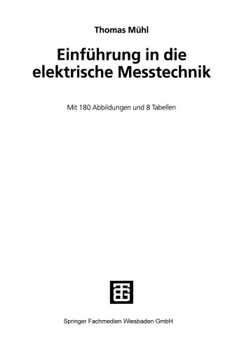 Einführung in die elektrische Messtechnik