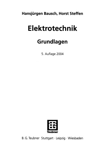 Elektrotechnik: Grundlagen