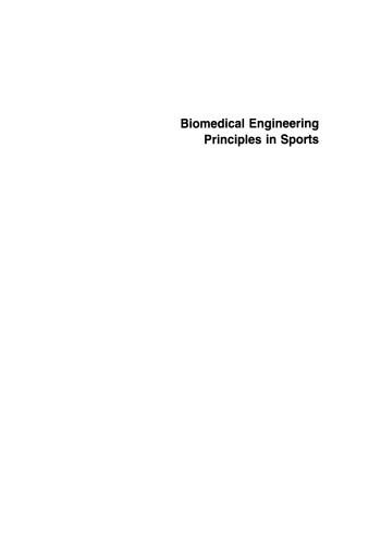 Biomedical Engineering Principles in Sports