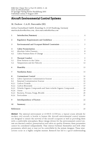 Air Quality in Airplane Cabins and Similar Enclosed Spaces