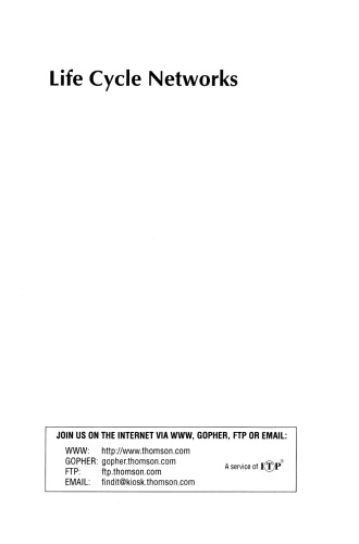 Life Cycle Networks: Proceedings of the 4th CIRP International Seminar on Life Cycle Engineering 26–27 June 1997, Berlin, Germany