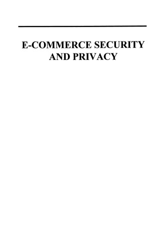 E-Commerce Security and Privacy