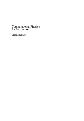 Computational Physics: An Introduction