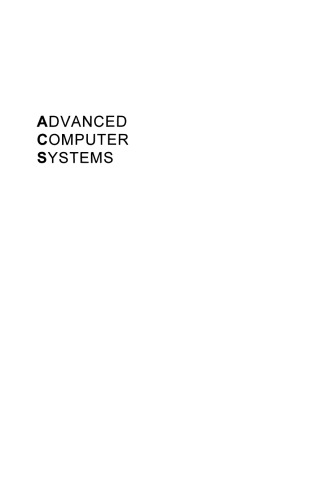 Advanced Computer Systems: Eighth International Conference, ACS ‘2001 Mielno, Poland October 17–19, 2001 Proceedings