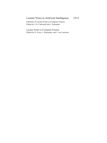 MICAI 2002: Advances in Artificial Intelligence: Second Mexican International Conference on Artificial Intelligence Mérida, Yucatán, Mexico, April 22–26, 2002 Proceedings