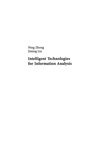 Intelligent Technologies for Information Analysis