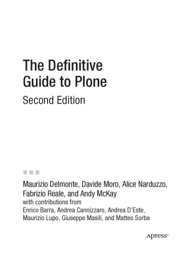 The Definitive Guide to Plone