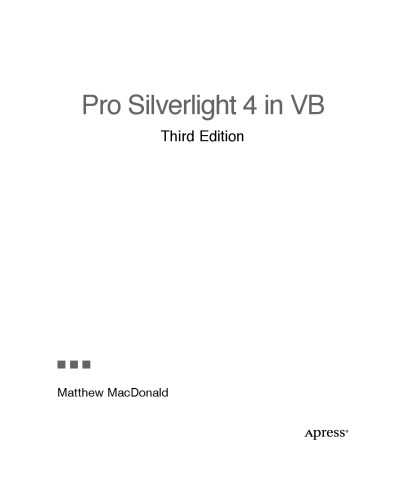 Pro Silverlight 4 in VB