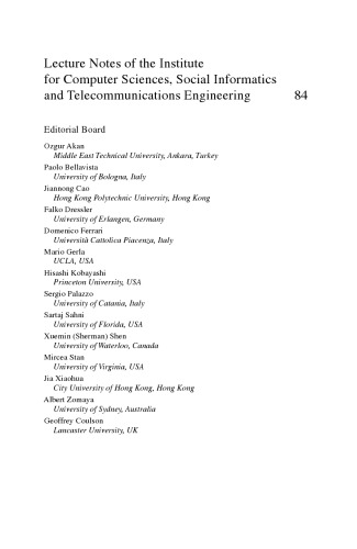 Advances in Computer Science and Information Technology. Networks and Communications: Second International Conference, CCSIT 2012, Bangalore, India, January 2-4, 2012. Proceedings, Part I