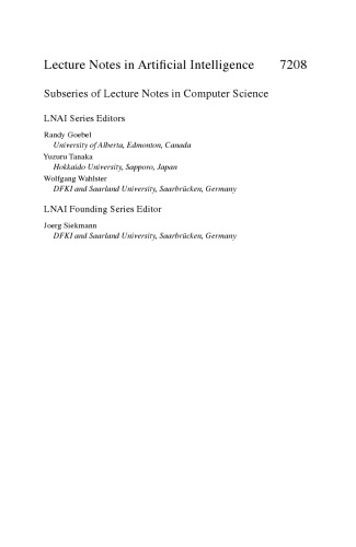 Hybrid Artificial Intelligent Systems: 7th International Conference, HAIS 2012, Salamanca, Spain, March 28-30th, 2012. Proceedings, Part I