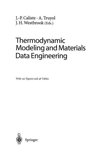 Thermodynamic Modeling and Materials Data Engineering