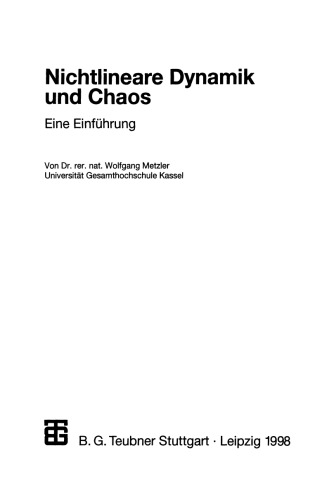 Nichtlineare Dynamik und Chaos: Eine Einführung