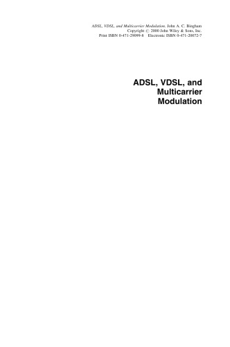 ADSL,VDSL and multicarrier modulation