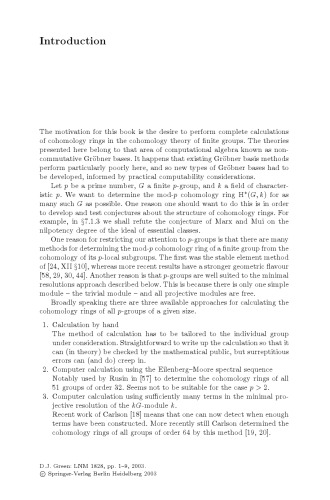 Gröbner Bases and the Computation of Group Cohomology