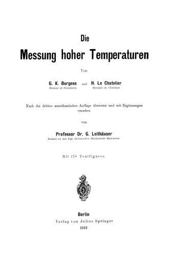 Die Messung hoher Temperaturen